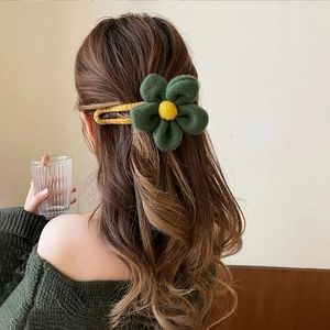 Plush Floral Hair Accessory for Ladies & Girls